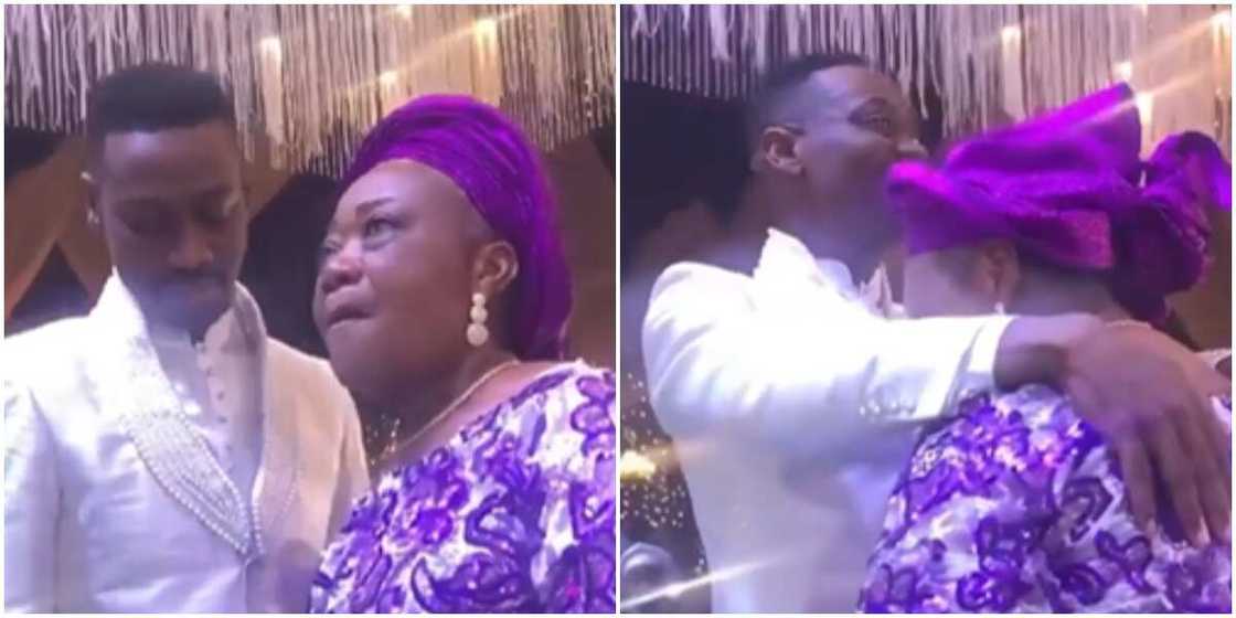 Lateef and mum dance Lateef and mum dance