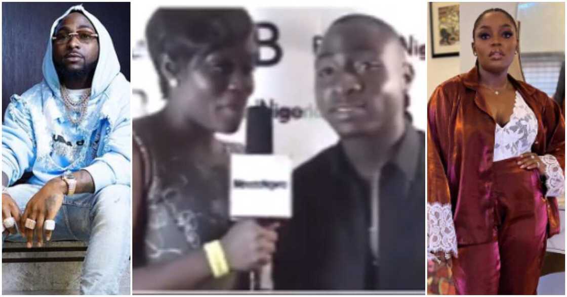 Singer Davido and TV host Bisola Aiyeola Singer Davido and TV host Bisola Aiyeola