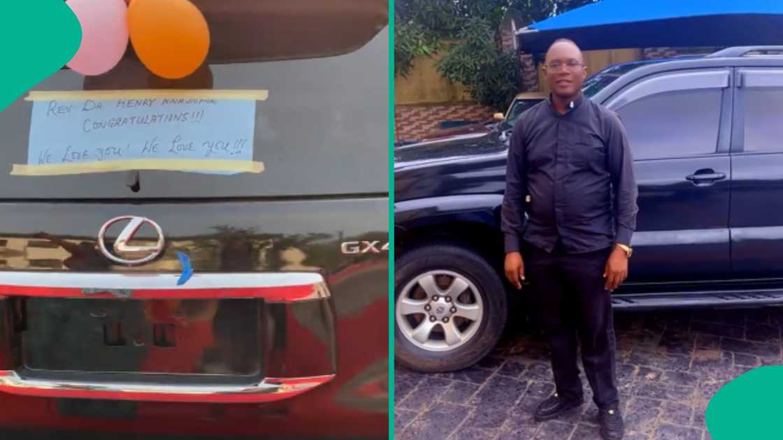 Catholic priest shows off car he was gifted for his silver jubilee celebration