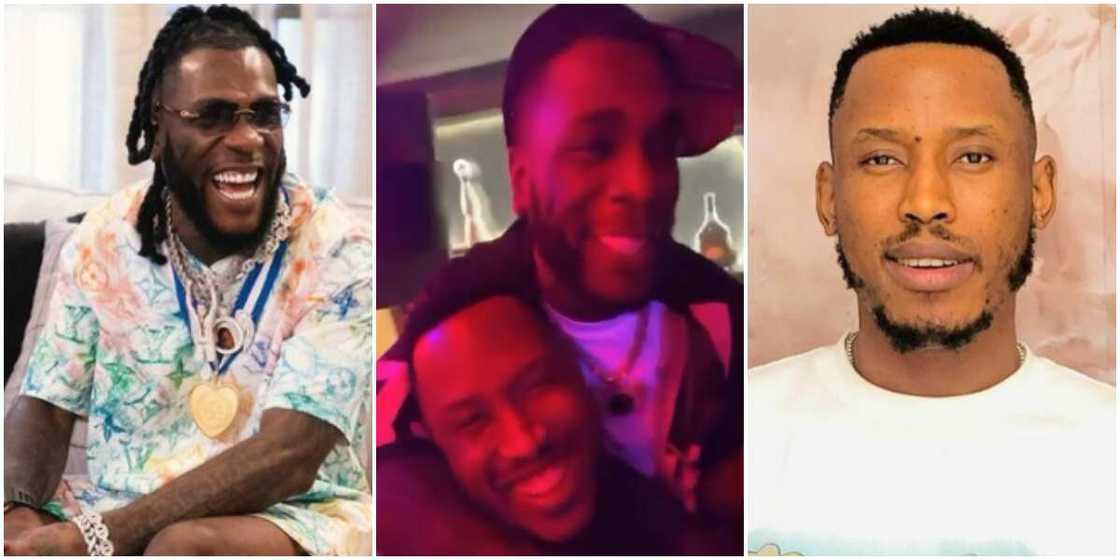 Burna Boy and Mr 2Kay reconcile.