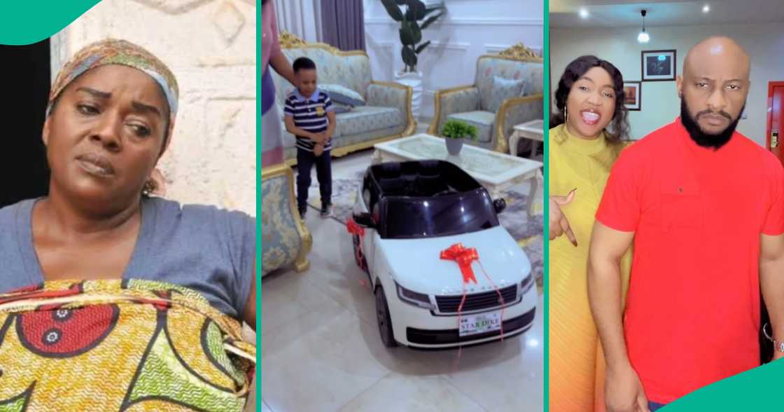 Rita Edochie breaks silence amid Yul Edochie's gift to son. Rita Edochie breaks silence amid Yul Edochie's gift to son.