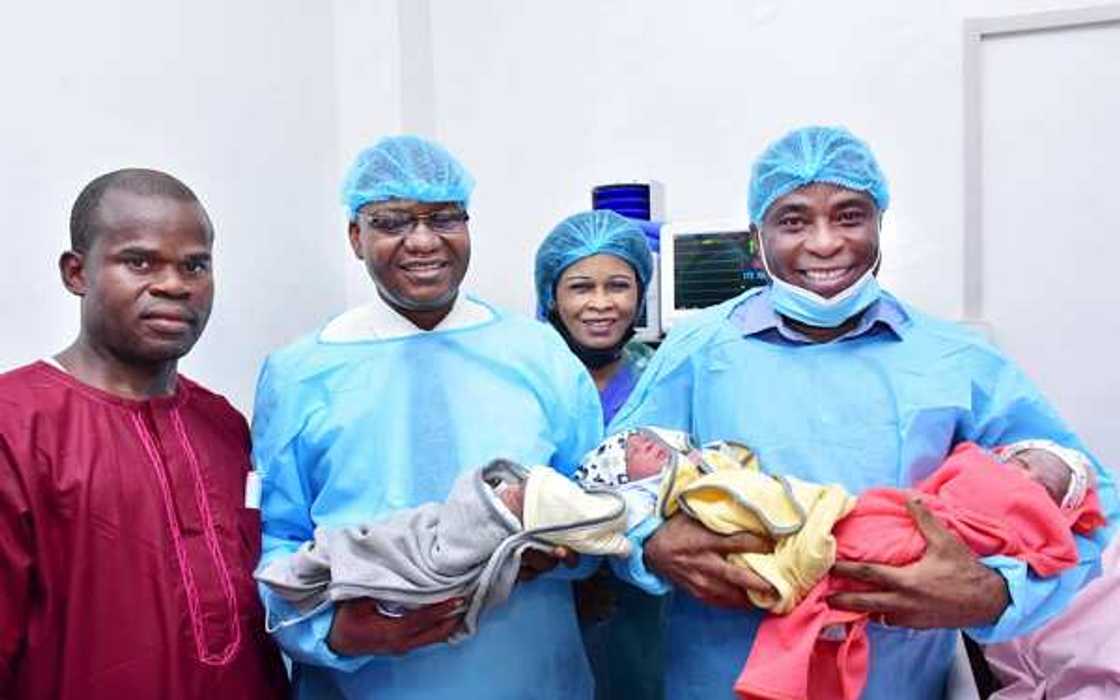 Jubilation as UCH Delivers First IVF Triplets, Photo Shows Adorable Babies