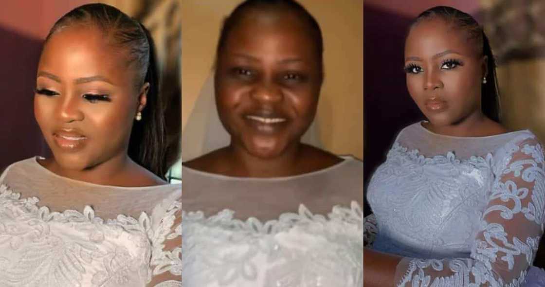 Beautiful bride made to clean off her makeup as church does not allow it Beautiful bride made to clean off her makeup as church does not allow it