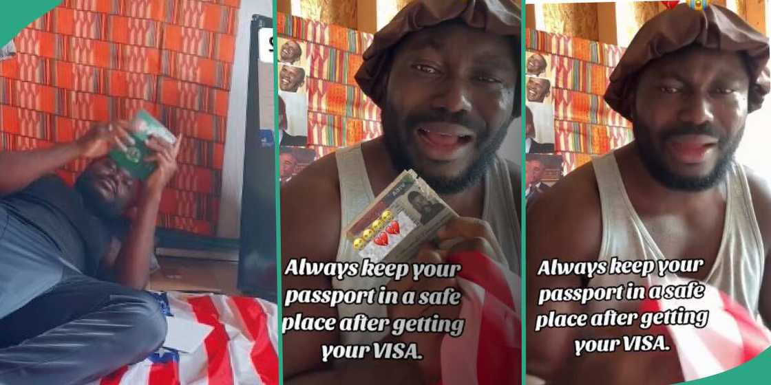 Nigerian man in tears as rat eats his US visa Nigerian man in tears as rat eats his US visa