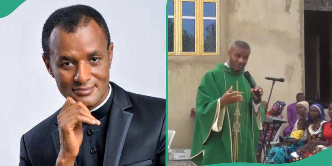 Rev Fr Oluoma tells single women to approach guys for relationship, video trends Rev Fr Oluoma tells single women to approach guys for relationship, video trends