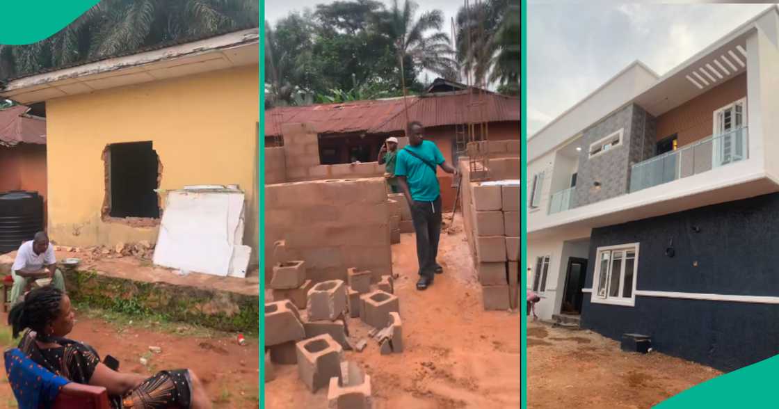 Building house in Nigeria/cement in construction. Building house in Nigeria/cement in construction.