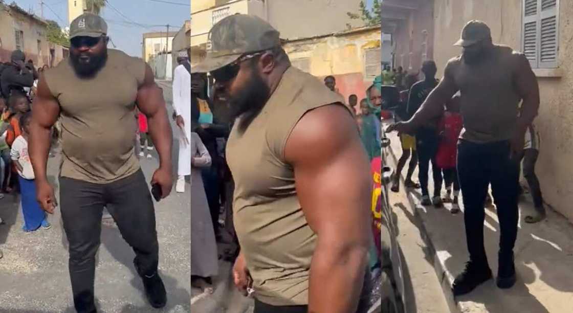 Photos of a physically fit man seen in the streets. Photos of a physically fit man seen in the streets.