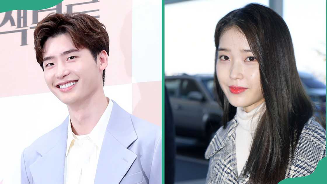 Actor Lee Jong-Suk at Imperial Palace Seoul in Seoul, South Korea (L). IU at Incheon International Airport in Incheon, South Korea (R) Actor Lee Jong-Suk at Imperial Palace Seoul in Seoul, South Korea (L). IU at Incheon International Airport in Incheon, South Korea (R)