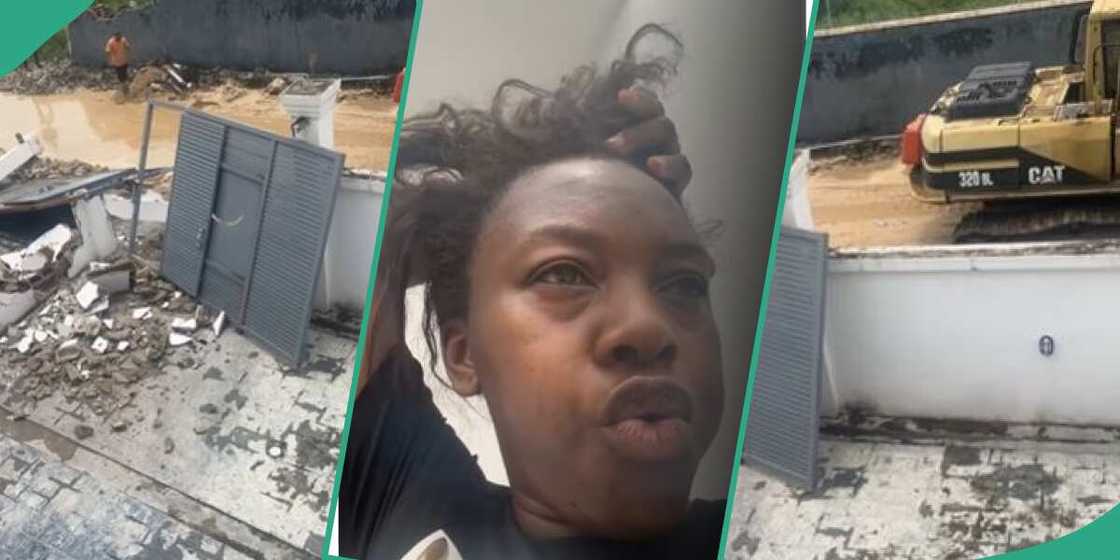 Kiitan Bukola's house demolished by Lagos state government Kiitan Bukola's house demolished by Lagos state government