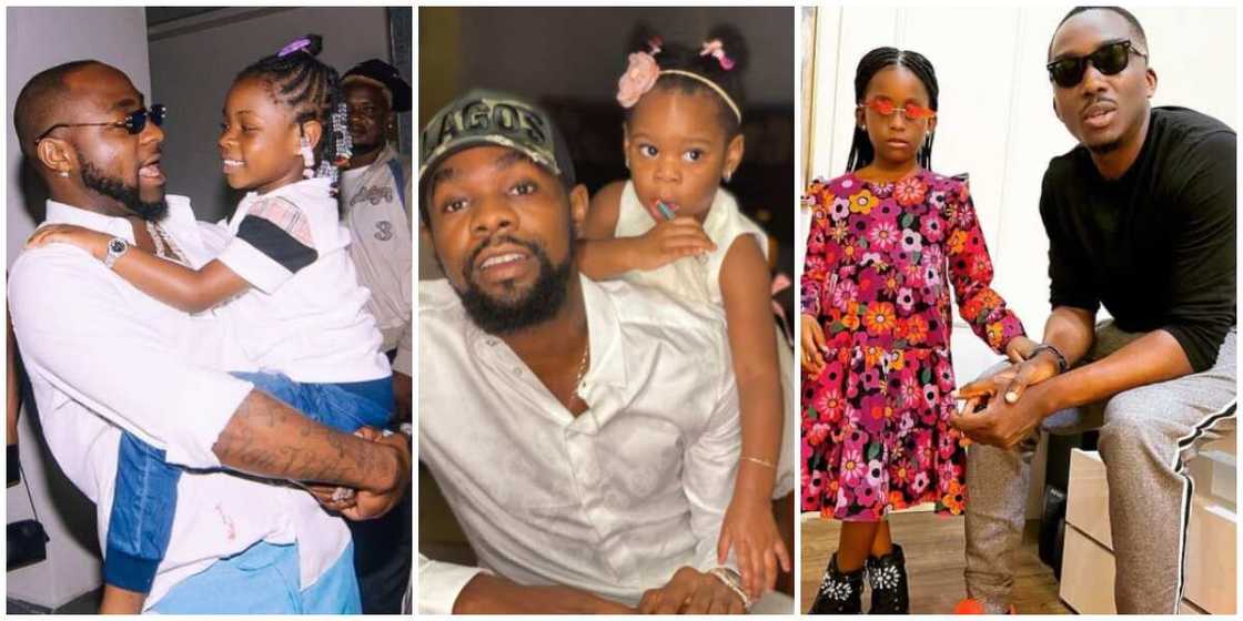 Davido, Bovi, 8 other celebrity 'girl dads' serving major fatherhood goals on social media