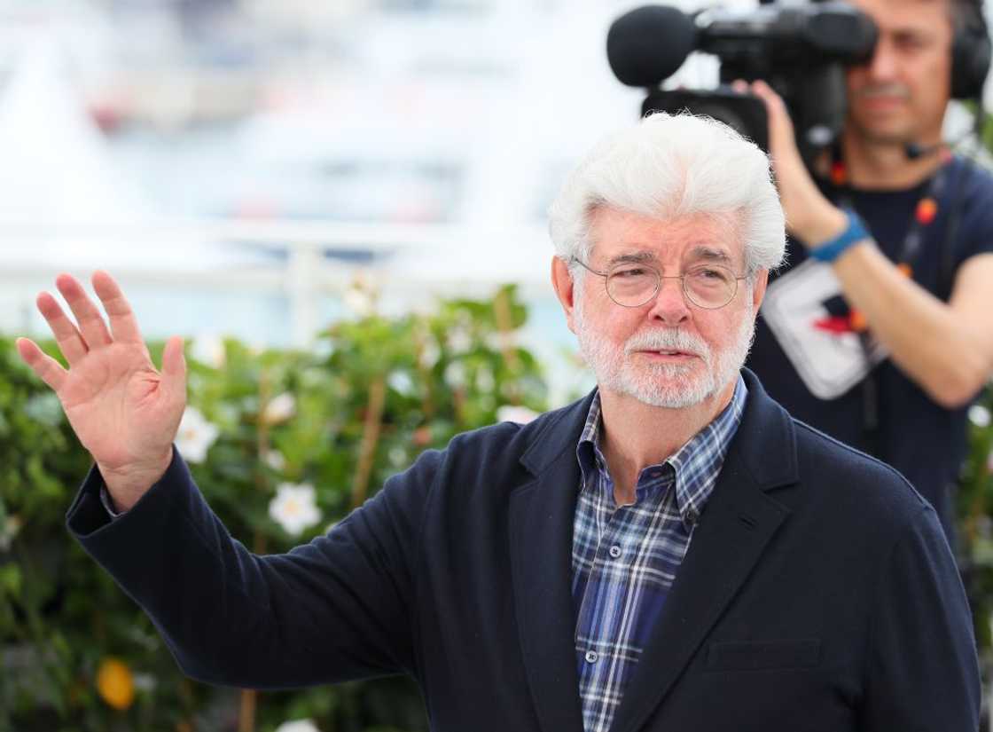 George Lucas attends an award ceremony in Cannes, France George Lucas attends an award ceremony in Cannes, France