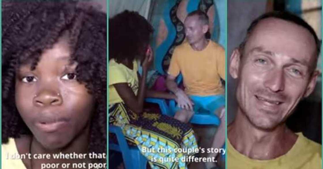 Lady who married poor oyinbo man says she's happy in her marriage Lady who married poor oyinbo man says she's happy in her marriage