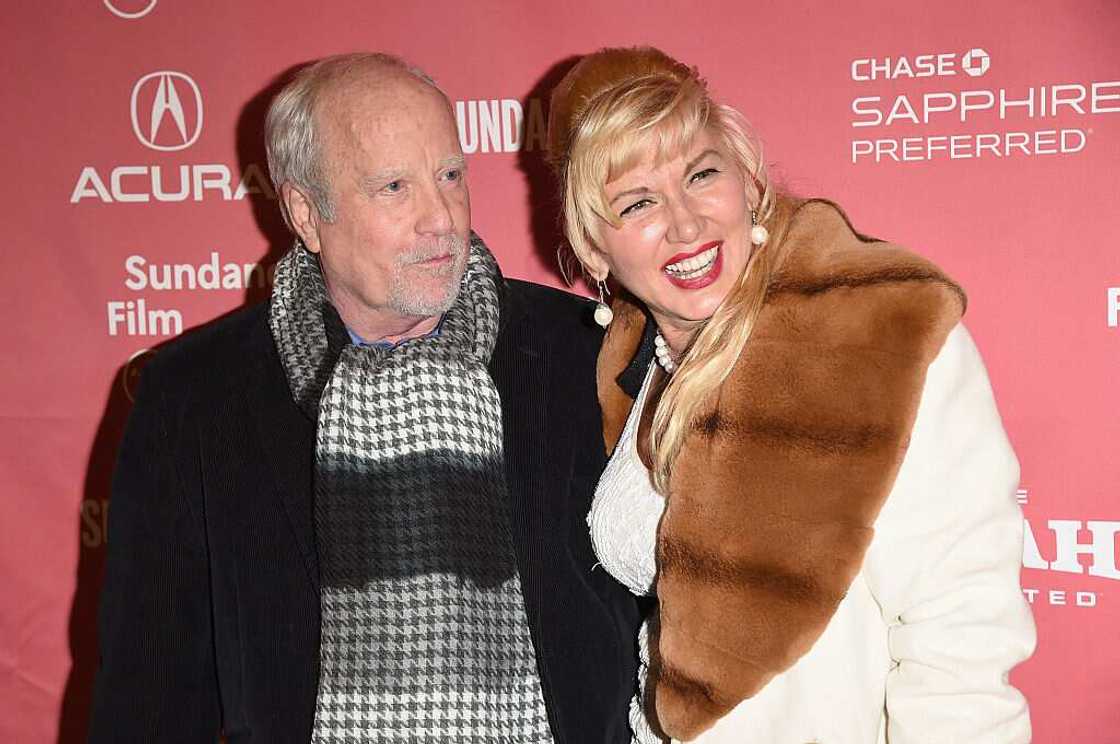 Richard Dreyfuss (L) and Svetlana Erokhin at the Zipper premiere