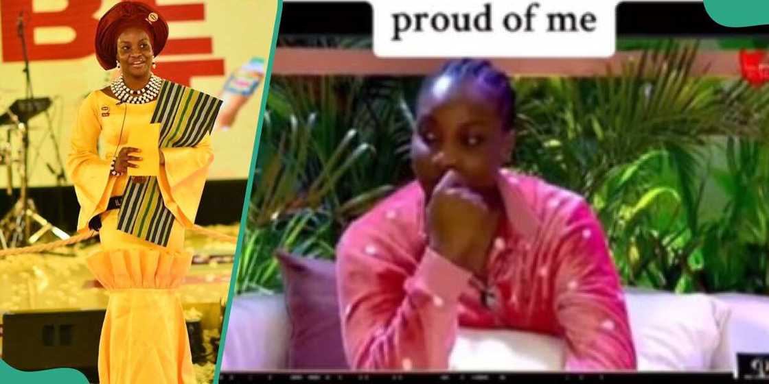 Ilebaye during one of her diary sessions with Biggie Ilebaye during one of her diary sessions with Biggie