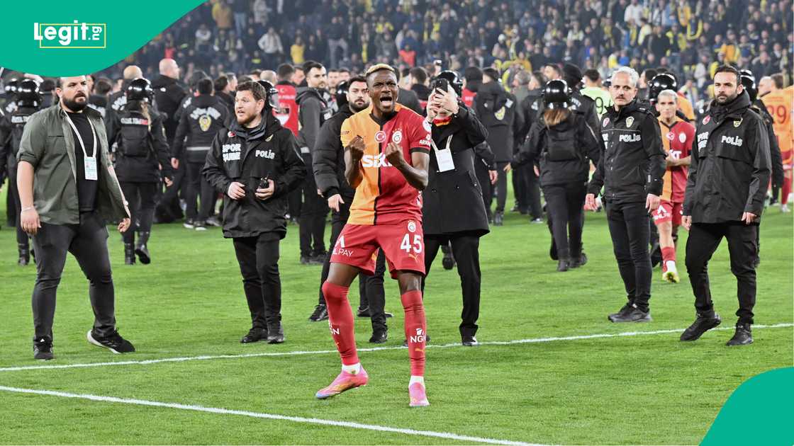 Victor Osimhen, Galatasaray, Fenerbahce, Ulker Stadium, Kadikoy, Istanbul, Turkiye, Turkish Cup. Victor Osimhen, Galatasaray, Fenerbahce, Ulker Stadium, Kadikoy, Istanbul, Turkiye, Turkish Cup.