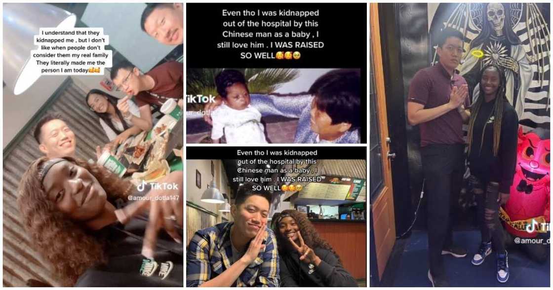 Lady kidnapped by Chinese man, lady gushes over Chinese man who kidnapped her as a child Lady kidnapped by Chinese man, lady gushes over Chinese man who kidnapped her as a child