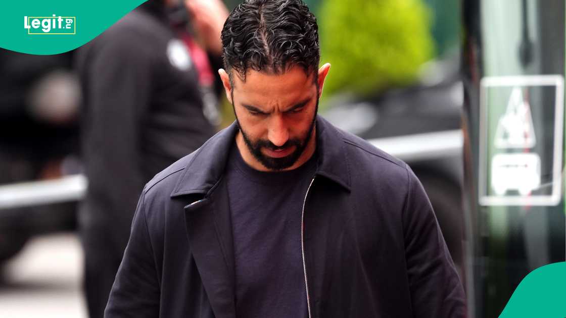 Ruben Amorim Manchester United, Tottenham Hotspur, San Mames, Bilbao, Spain, UEFA Europa League Ruben Amorim Manchester United, Tottenham Hotspur, San Mames, Bilbao, Spain, UEFA Europa League