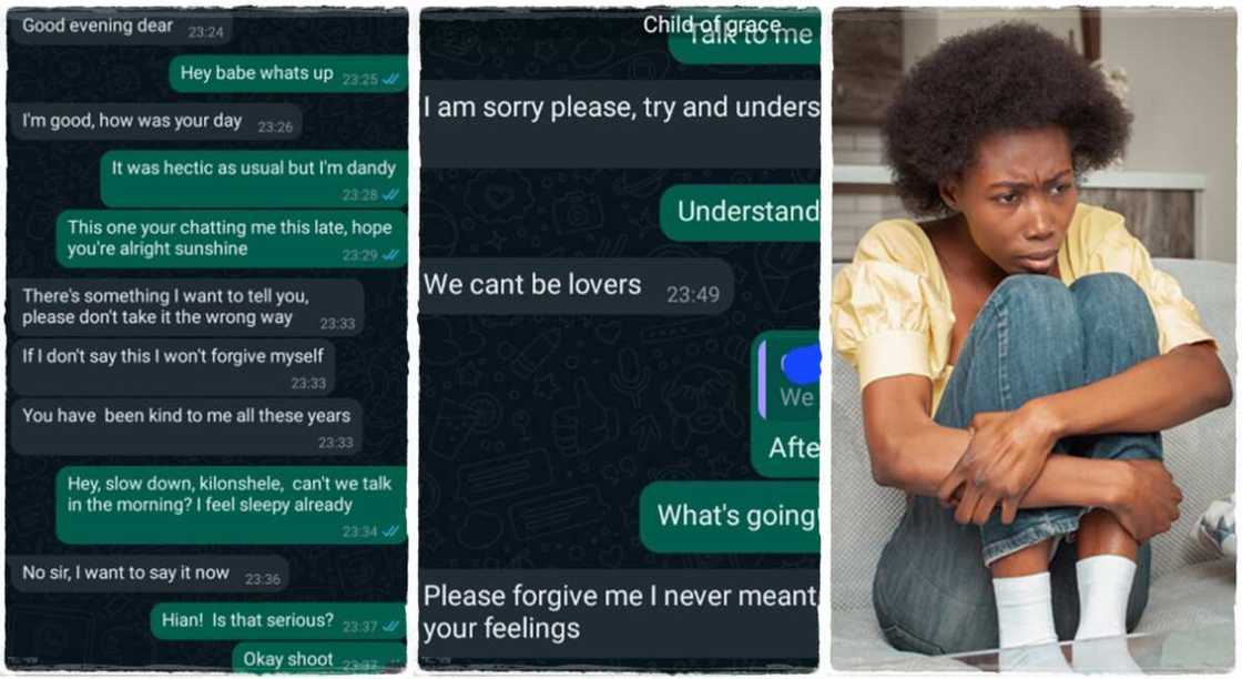 A lady broke up with her boyfriend who refused to flog her. A lady broke up with her boyfriend who refused to flog her.