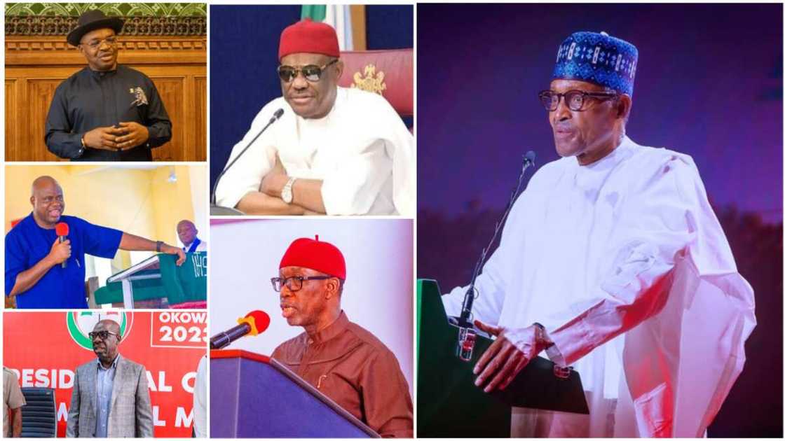Nyesom Wike/PDP/Niger Delta/Ifeanyi Okowa/Douye Diri/Godwin Obaseki/Udom Emmanuel/Muhammadu Buhari/Rivers state/Delta/Edo/Bayelsa/Akwa Ibom Nyesom Wike/PDP/Niger Delta/Ifeanyi Okowa/Douye Diri/Godwin Obaseki/Udom Emmanuel/Muhammadu Buhari/Rivers state/Delta/Edo/Bayelsa/Akwa Ibom