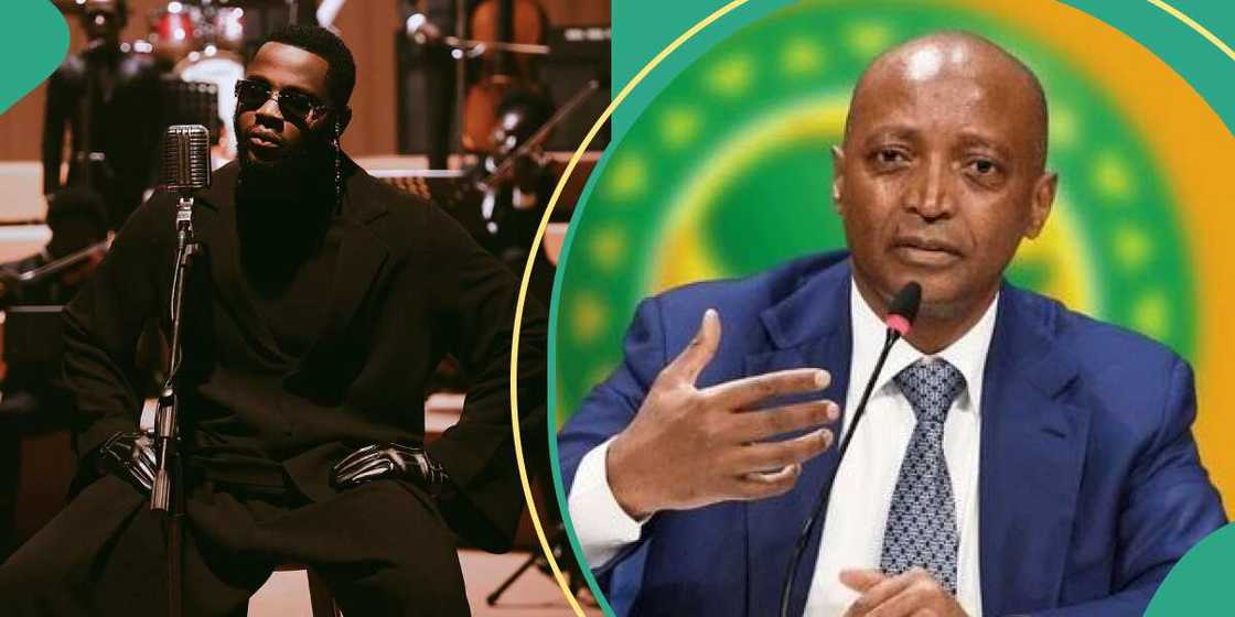 Kizz Daniel and CAF President Patrice Motsepe Kizz Daniel and CAF President Patrice Motsepe