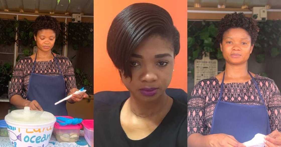 Ghanaian lady with MBA now sells fried yam for living after losing job 2 years ago Ghanaian lady with MBA now sells fried yam for living after losing job 2 years ago