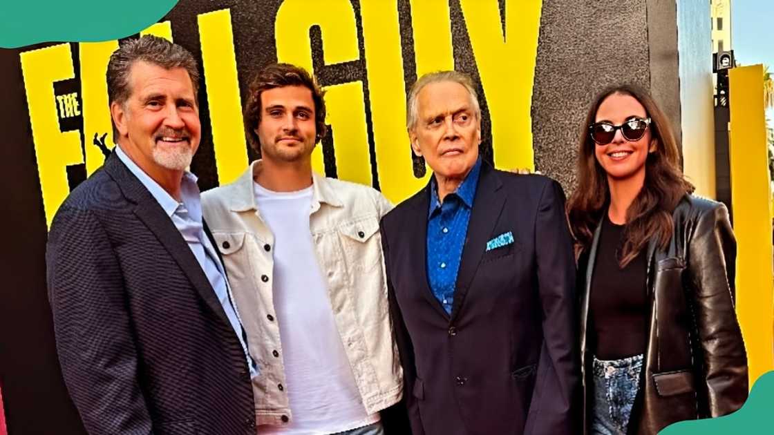 Lee Majors with his children: Lee Majors II, Trey and Nikki.