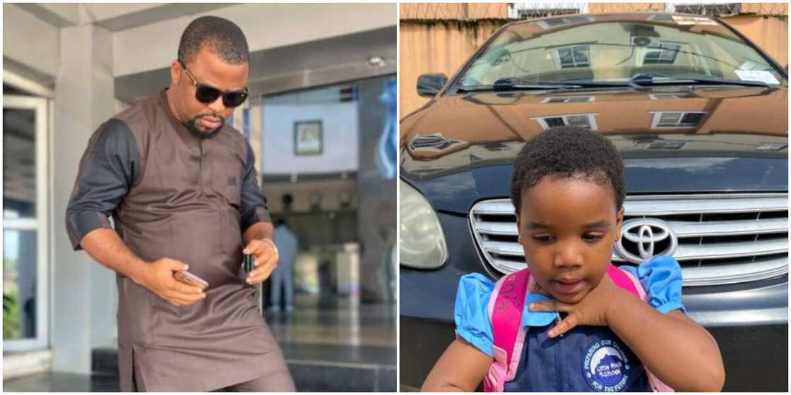 Dike Osinachi and daughter Dike Osinachi and daughter