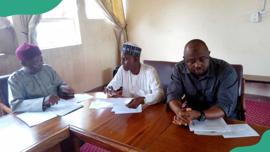 Nigeria state scholarship Board members in a meeting.