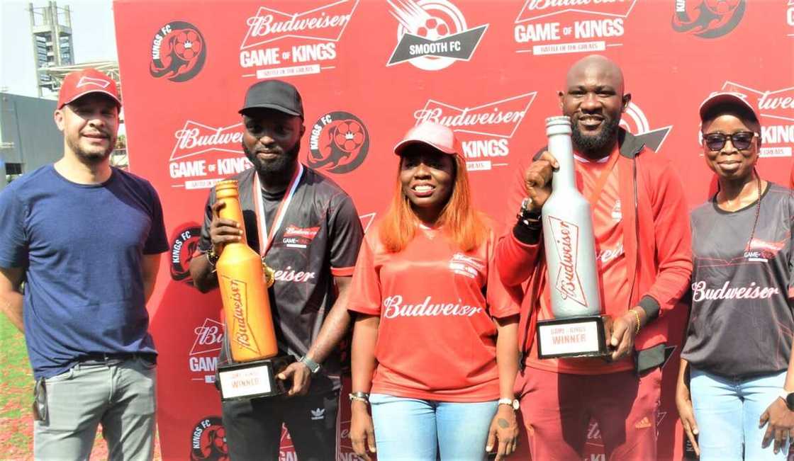 Terry, Carlos, Thrill Nigerian Football Fans at Budweiser Game of Kings Terry, Carlos, Thrill Nigerian Football Fans at Budweiser Game of Kings