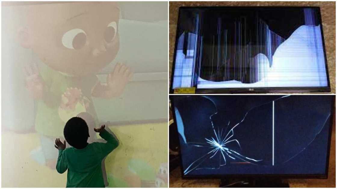 Breaking TVs at home/mother bought projector at home. Breaking TVs at home/mother bought projector at home.