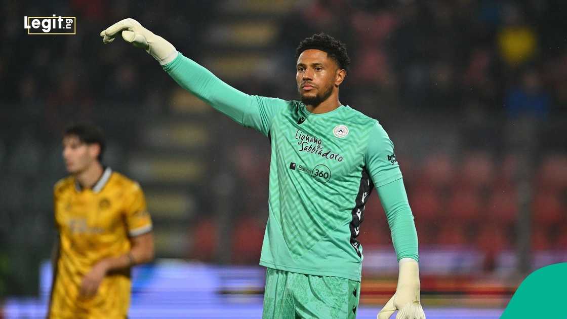 Maduka Okoye, Serie A, US Cremonese, Udinese Calcio, Italy, Football. Maduka Okoye, Serie A, US Cremonese, Udinese Calcio, Italy, Football.