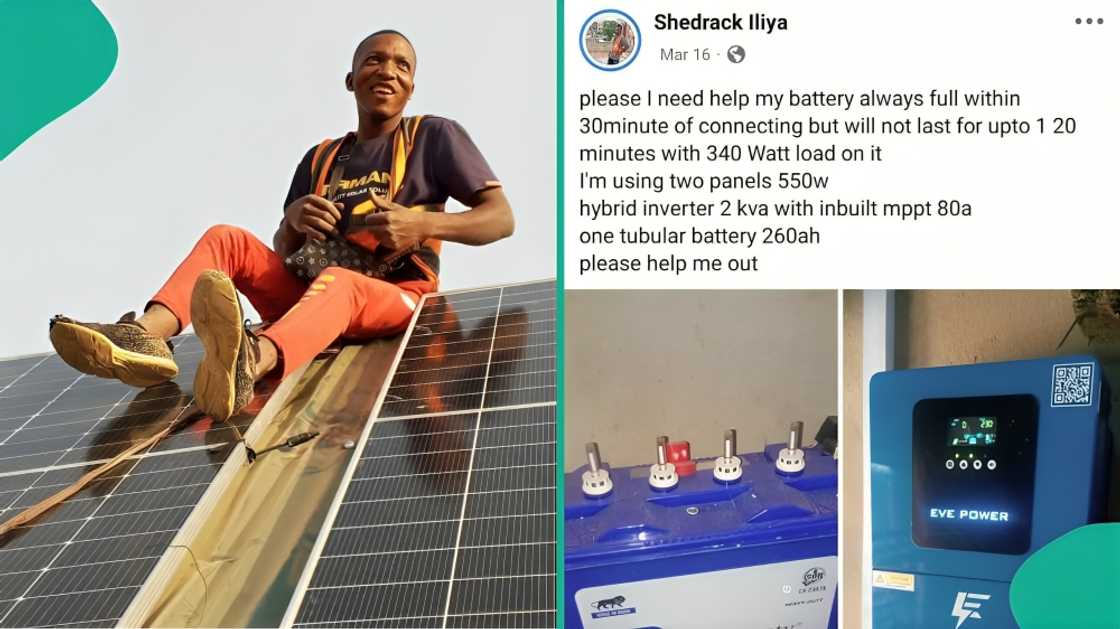 Man complains online about how long 260Ah tubular battery lasts