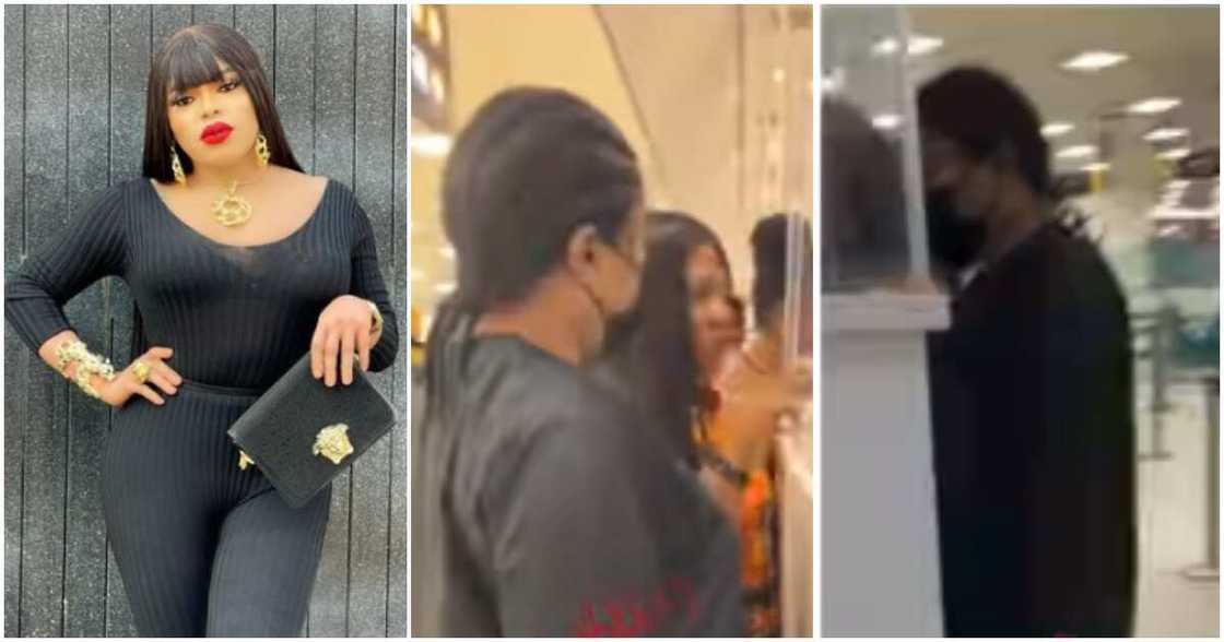 Bobrisky at airport. Bobrisky at airport.