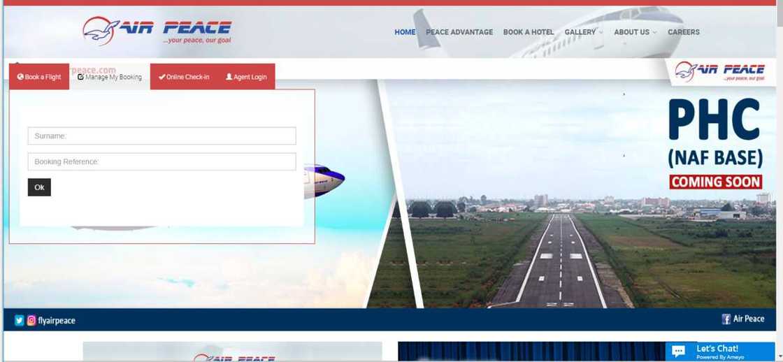 Air peace web