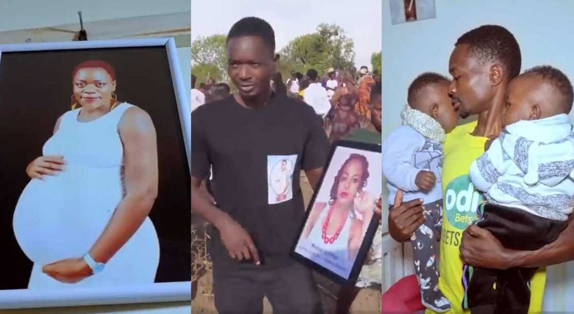 Photos of a woman who died while giving birth to twins. Photos of a woman who died while giving birth to twins.