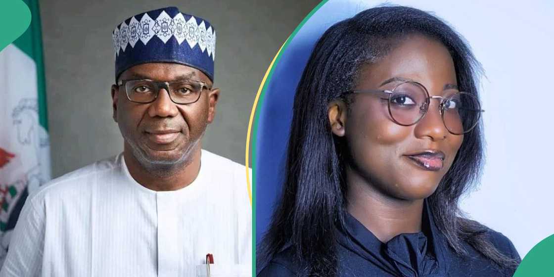 Kwara governor and Miss Olabisi Kwara governor and Miss Olabisi