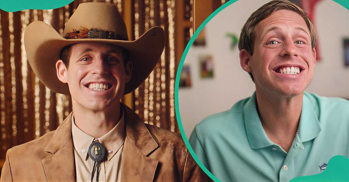 Tanner Smith poses at the CMA Awards. The Clemson alumna smiles in a scene from Love on the Spectrum.