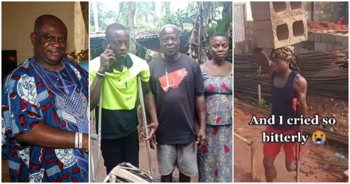 OPM, Chibuzor Gift Chinyere offers scholarship, viral man with one leg at construction site, overseas scholarship OPM, Chibuzor Gift Chinyere offers scholarship, viral man with one leg at construction site, overseas scholarship