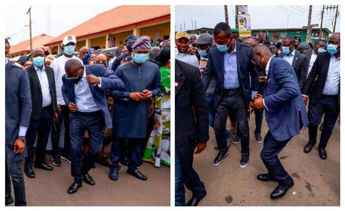 Photos of Governor Sanwo-Olu dancing Photos of Governor Sanwo-Olu dancing
