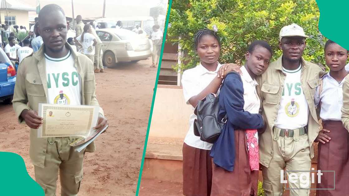 Abdghaffar Abiodun upon completion of his NYSC in 2018