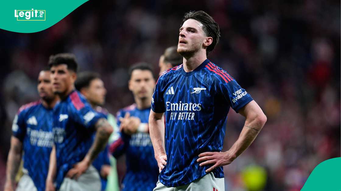 Declan Rice, Arsenal, Atletico Madrid, Riyadh Air Metropolitano, UEFA Champions League.