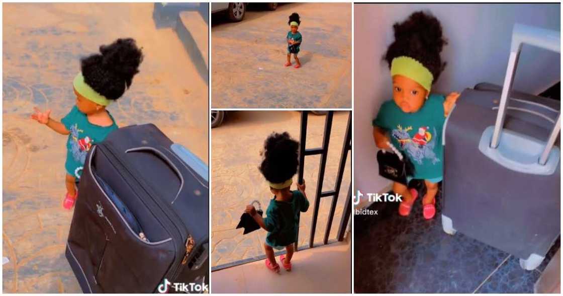 Side chick, packing, little daughter Side chick, packing, little daughter