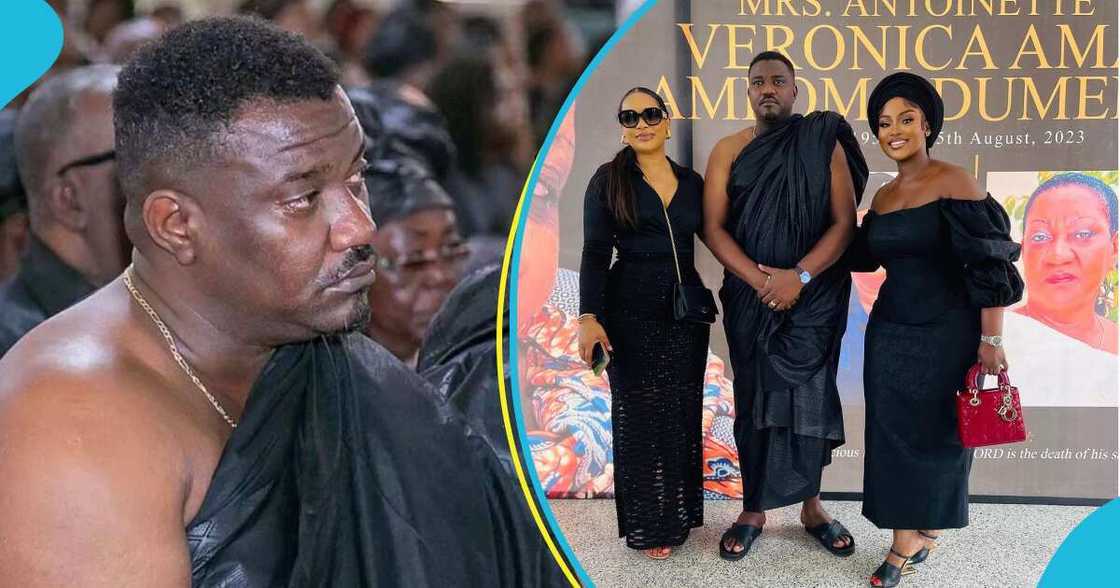 John Dumelo's mother's one-week observation in Accra John Dumelo's mother's one-week observation in Accra