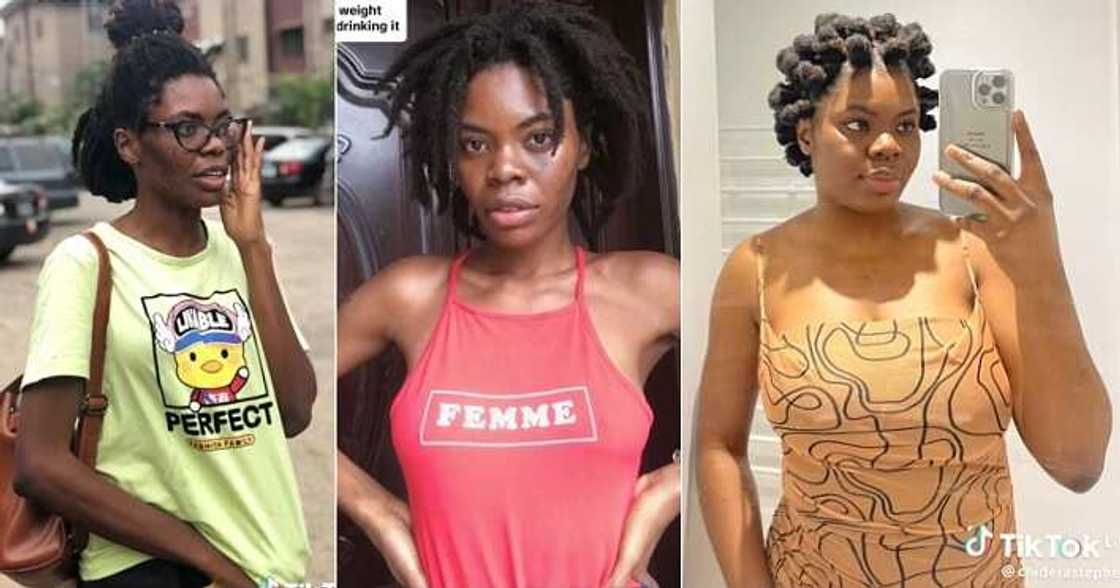 Nigerian lady displays her body transformation Nigerian lady displays her body transformation