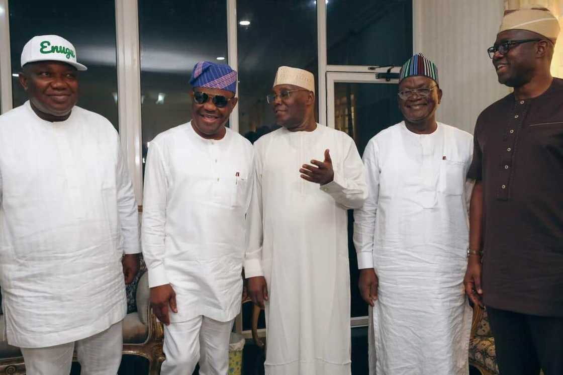 Atiku Abubakar, Nyesom Wike, Samuel Ortom, Jonah Jang, Seyi Makinde, Intergrity Group, PDP Atiku Abubakar, Nyesom Wike, Samuel Ortom, Jonah Jang, Seyi Makinde, Intergrity Group, PDP
