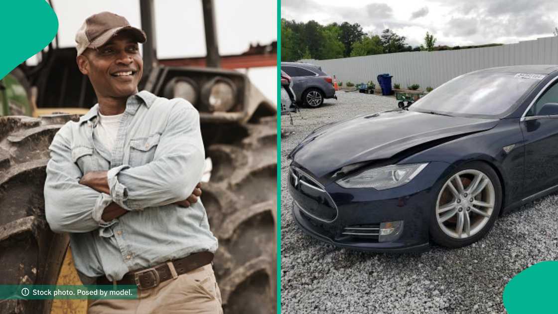 Man spends whopping $12,000 as he refurbishes old Tesla car he picked up