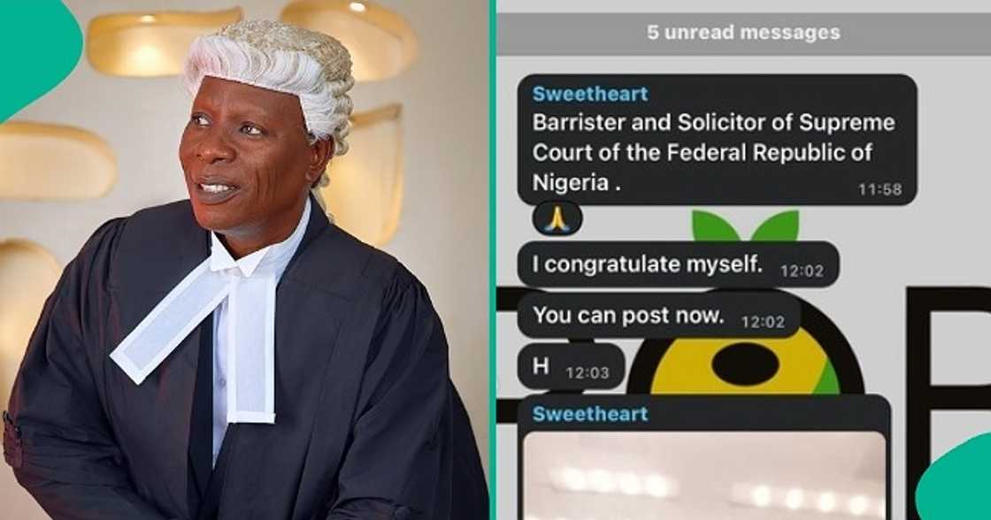 Lady pens emotional post as her 56-year-old father passes his bar exam examination. Lady pens emotional post as her 56-year-old father passes his bar exam examination.