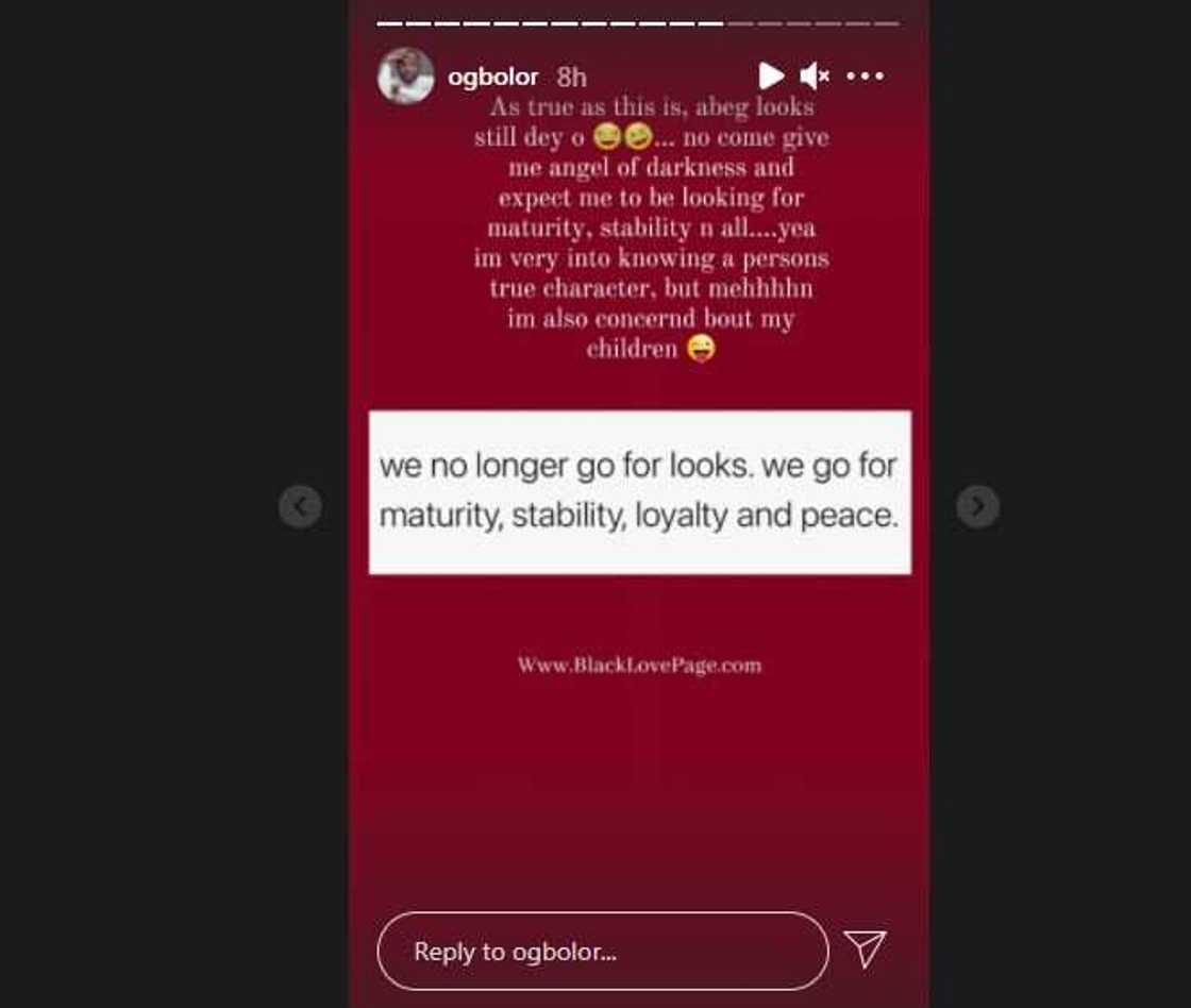 Nigerian Actor Ogbolor Says Looks Is an Important Factor to Consider in Relationships, Gives Reasons Nigerian Actor Ogbolor Says Looks Is an Important Factor to Consider in Relationships, Gives Reasons