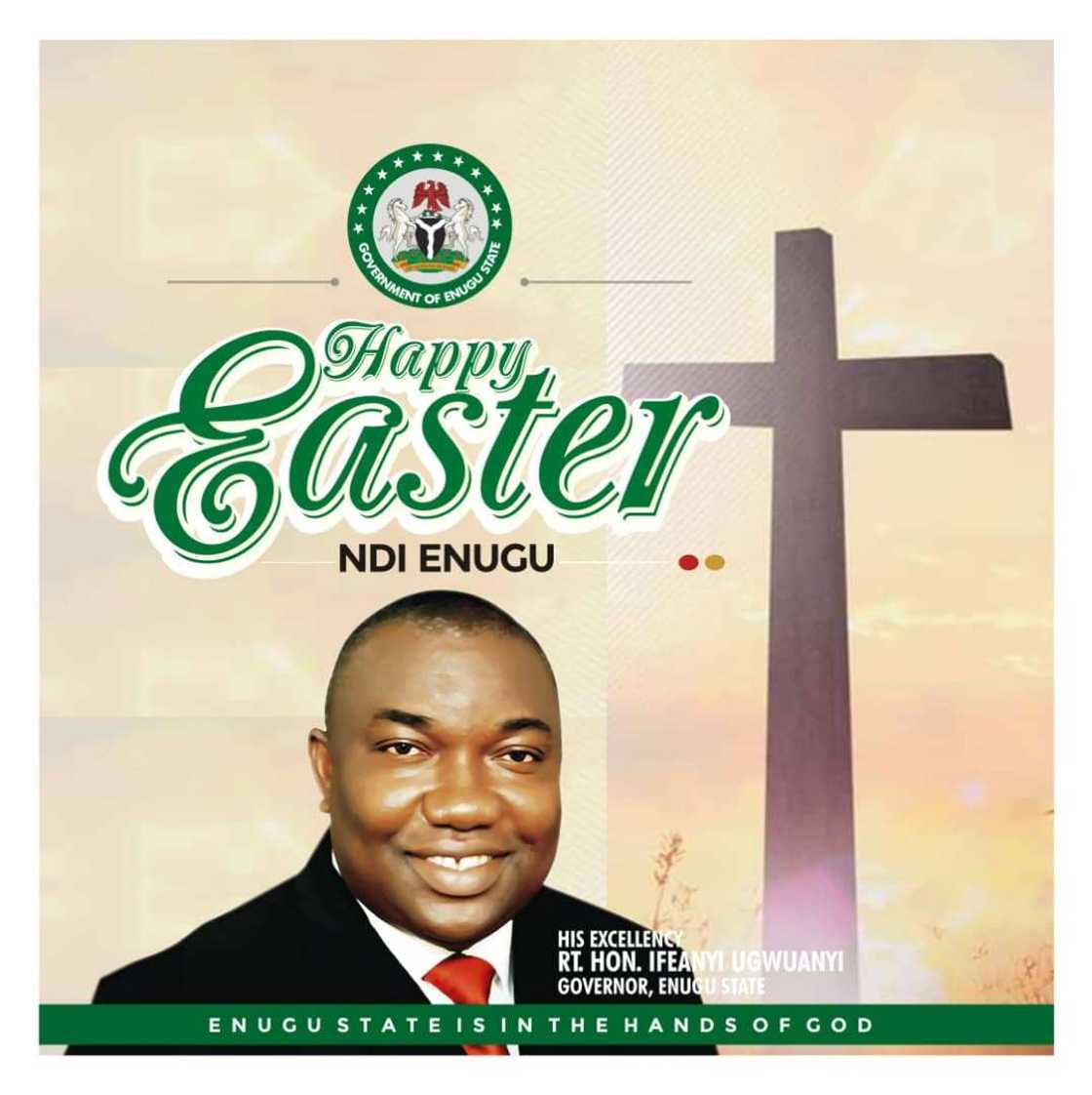 Easter: Governor Ugwuanyi Preaches Peace and Faith in God