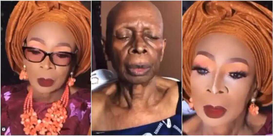 Mai da tsohuwa yarinya: Bidiyon yadda 'yan kwalliya suka sauya halittar tsohuwa Mai da tsohuwa yarinya: Bidiyon yadda 'yan kwalliya suka sauya halittar tsohuwa